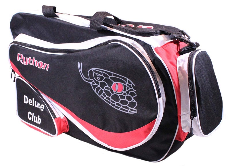 Python Racquetball Python Deluxe "Club" Racquetball Bag (Black/Red) - Image 1
